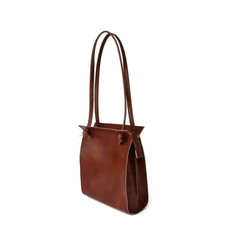 Shoulder Bag,Vegan leather handbag,Brown leather purse