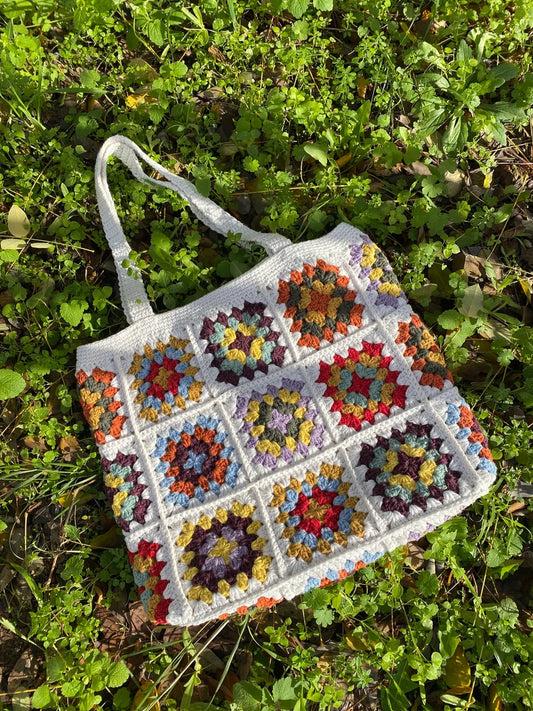 Granny Square Bag, Crochet Bag