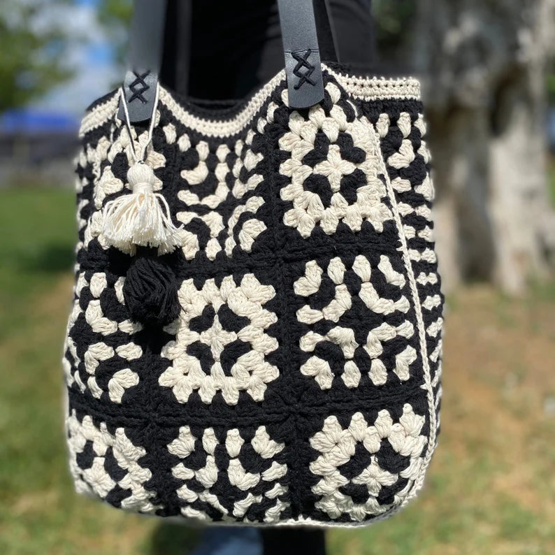 Granny Square Bag, Crochet Bag