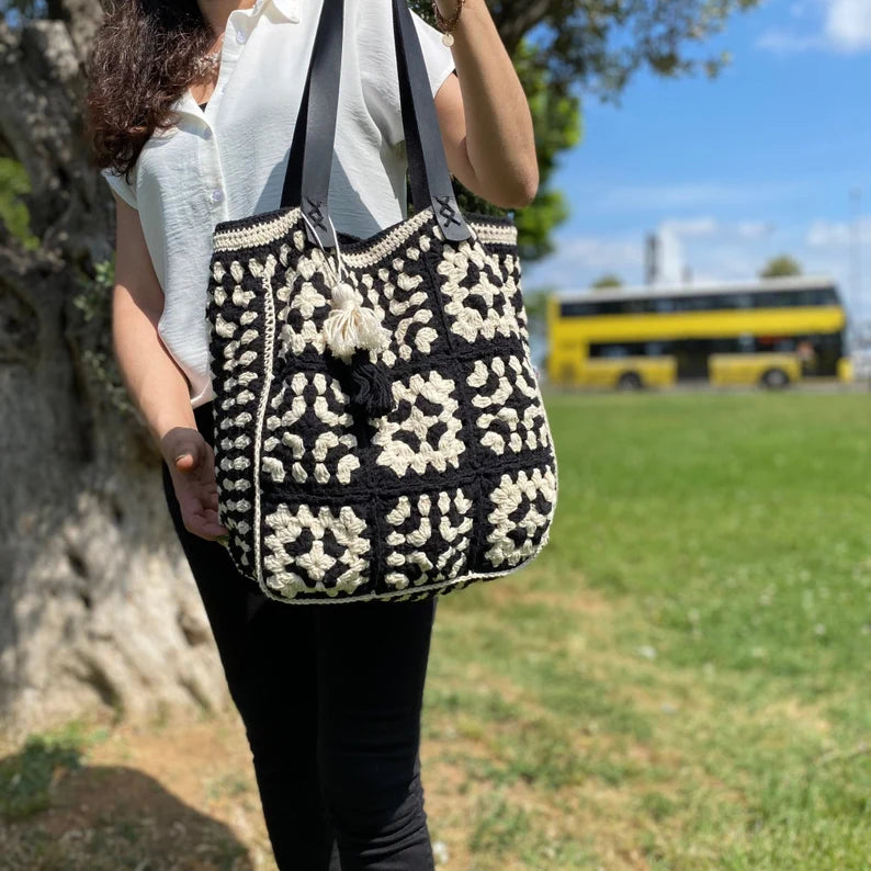 Granny Square Bag, Crochet Bag