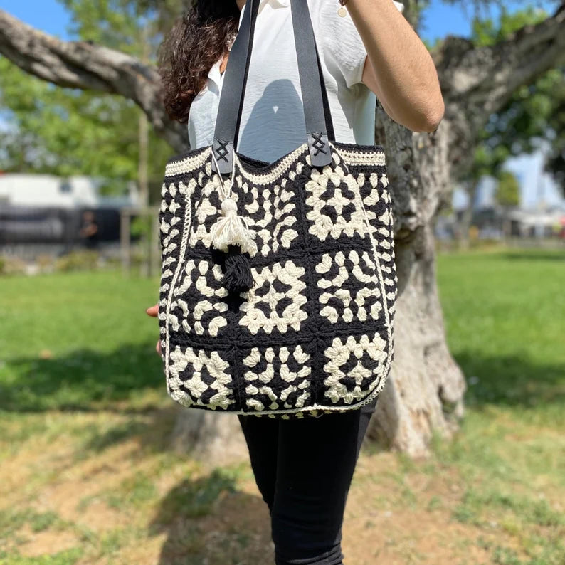 Granny Square Bag, Crochet Bag