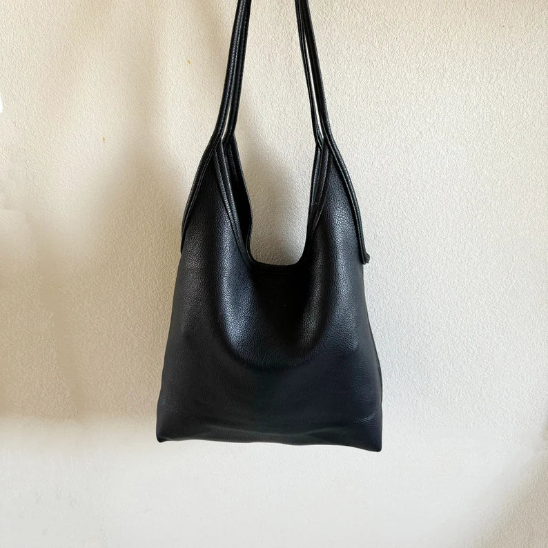 Soft Vegan Leather Tote Bag for Women