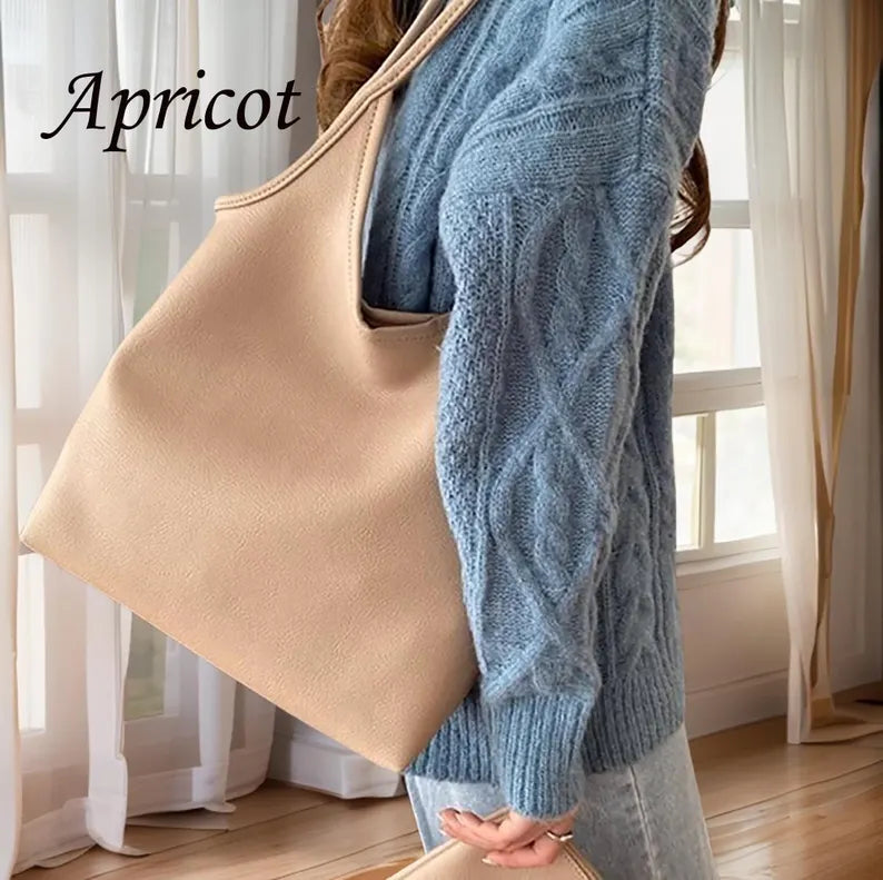 Soft Vegan Leather Tote Bag for Women